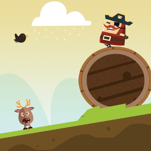 Captain Pirate On A Barrel iOS App