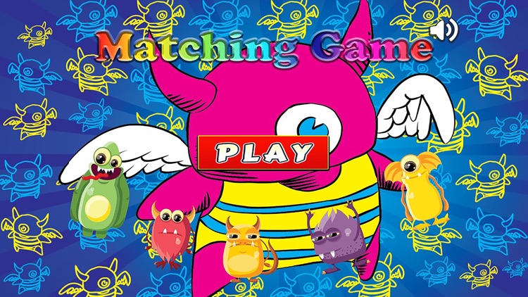 Cute Monsters Match Game for Kids