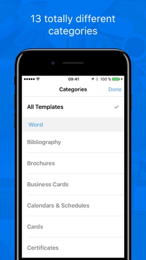 Word 用テンプレート をapp Storeで