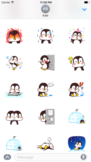 Chubby Cute Penguin Sticker(圖2)-速報App