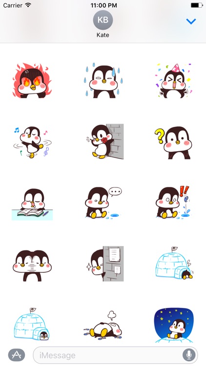 Chubby Cute Penguin Sticker