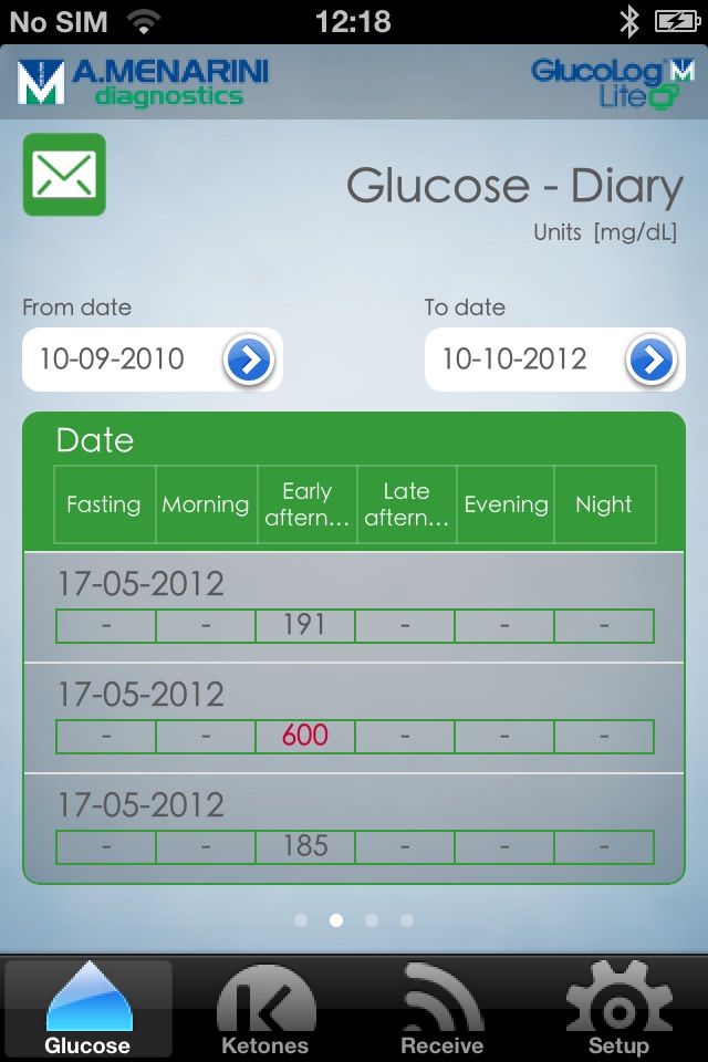 Glucolog Lite screenshot 2