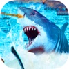 Underwater Hungry Monster White Shark Hunting