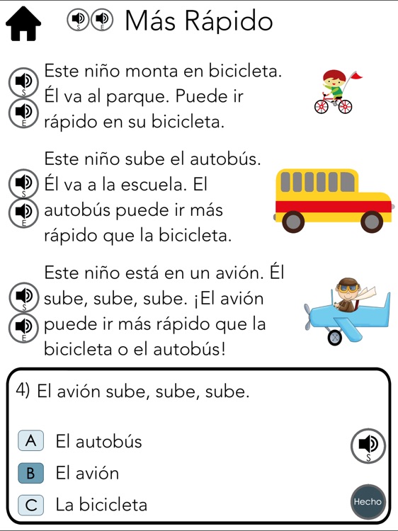 Spanish Reading Level 4 screenshot-3