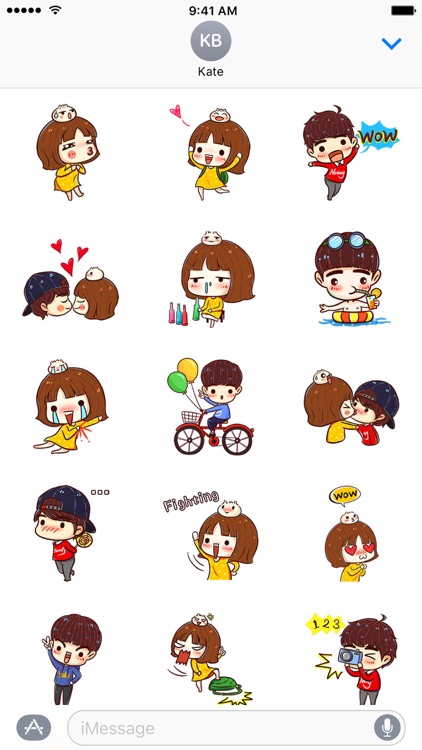 Gigi and Chan − NHH Stickers