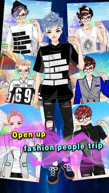 Dressup fashion male star－Dress Up Dating Goddess