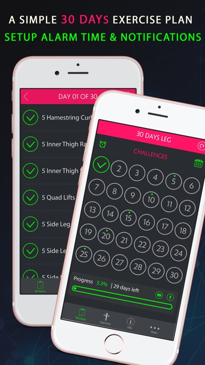 30 Day Leg Fitness Challenges ~ Daily Workout Pro screenshot-3