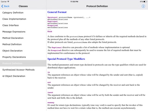 Objective C Reference HD screenshot 3