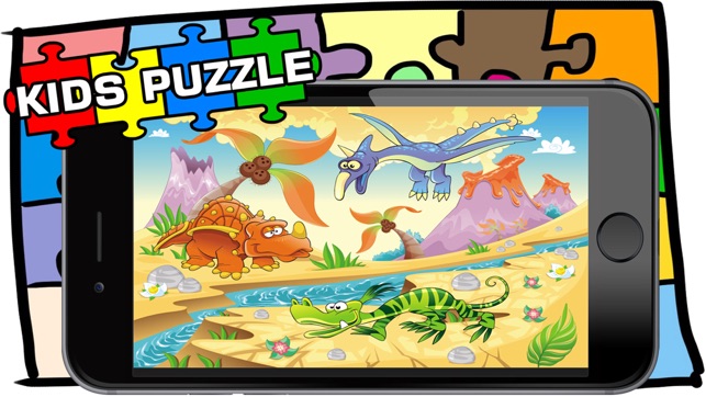 Dino Puzzle Game For Kid Free Jigsaw For Preschool(圖4)-速報App