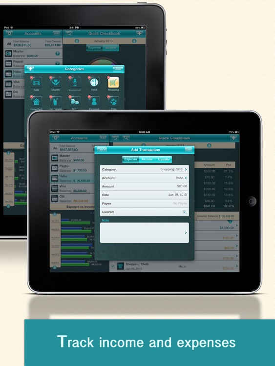Quick Checkbook for iPad