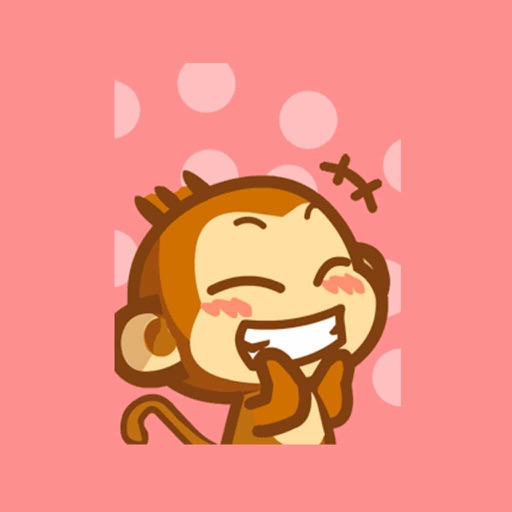 Animated Monkey Stickers For iMessage icon