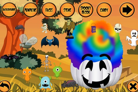 Pumpkin Maker & Decorate Virtual Halloween Creator screenshot 2