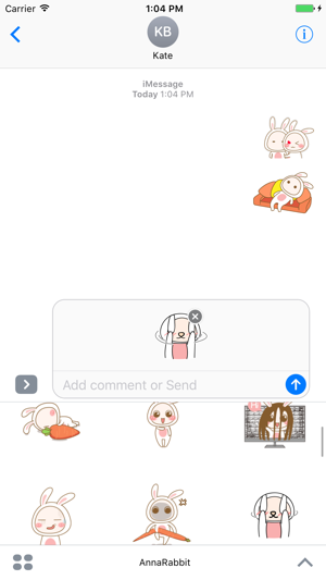 Anna Rabbit animated stickers(圖2)-速報App