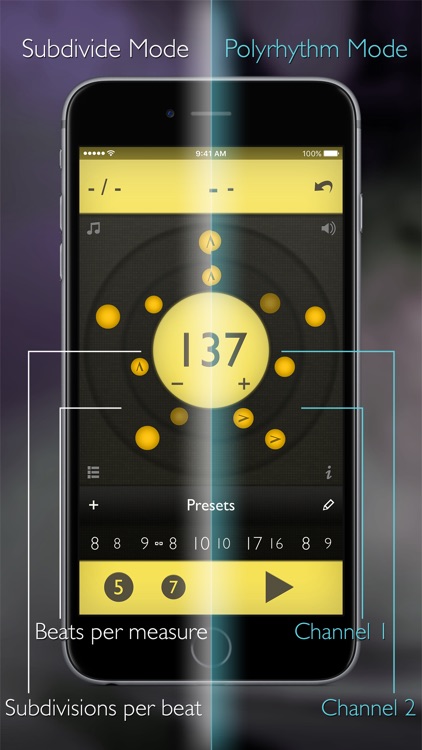 Tempo Advance - Metronome Polyrhythms and Setlists