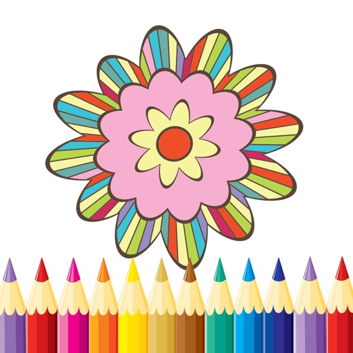 Mandala Coloring Pages For Shading Flowers Fantasy iOS App