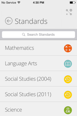 Louisiana Academic Standards screenshot 2