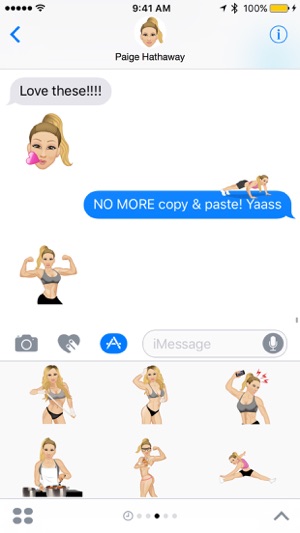 Gymoji ™ by Paige Hathaway and Moji Stickers(圖1)-速報App