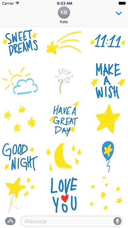 Wish sticker pack - star pic stickers for iMessage