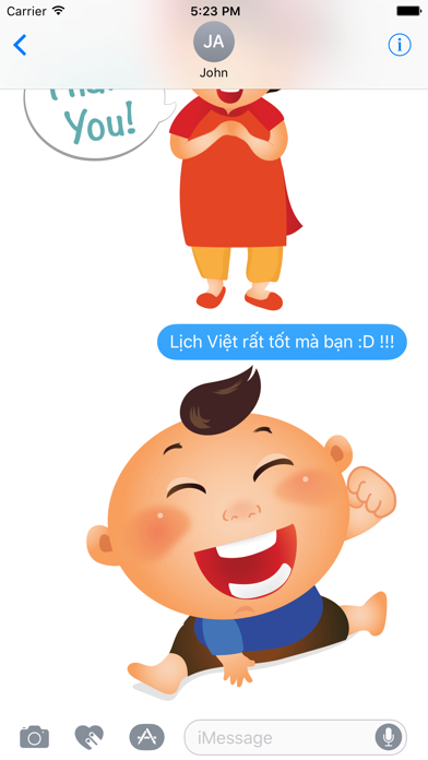 How to cancel & delete Vietnam Childhood Chat Stickers by Lich Viet from iphone & ipad 1