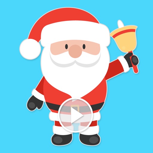 Cheerful Santa Claus Animated Stickers icon