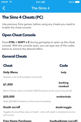 Cheats for The Sims Free - Codes for Sims 4 3 screenshot 2