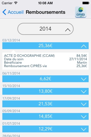 MyCIPRÉS screenshot 2