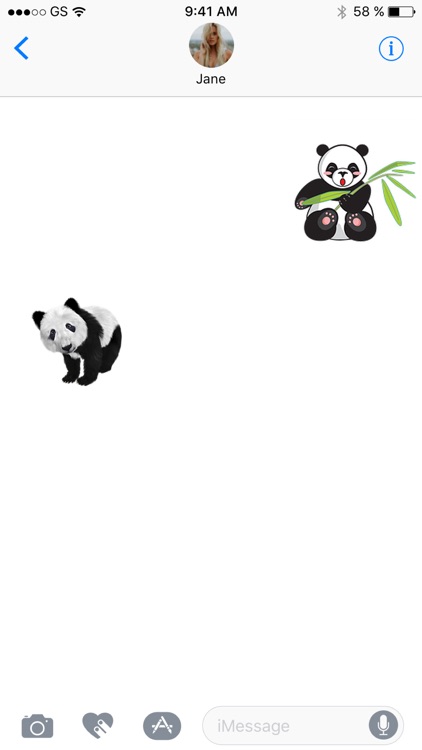 Panda Two Sticker Pack