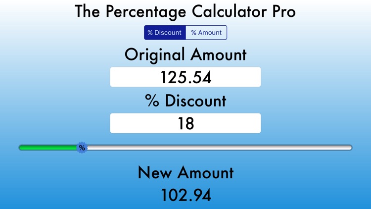The Percentage Calculator Pro(Discount Calculator) screenshot-2