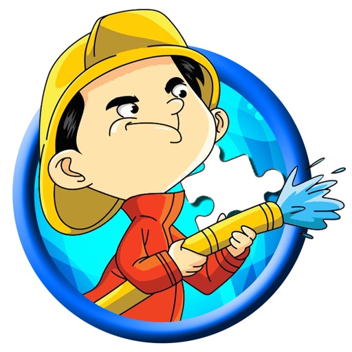 Rescue Fireman Game Jigsaw Puzzle Version Kids iOS App