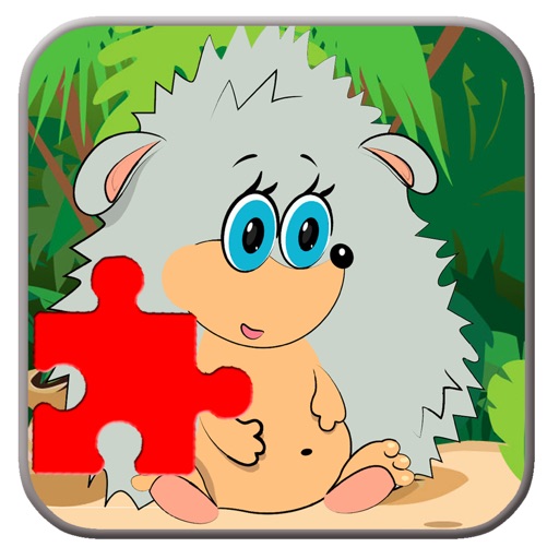 Hedgehog Jigsaw Puzzle Free Game For Kids Icon