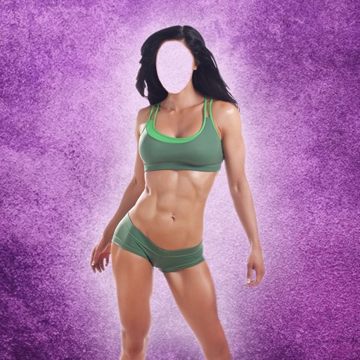 Fitness Girl Body Build.ing Photo Montage App - Get Strong Muscle and Six Pack Ab.s in Virtual Gym