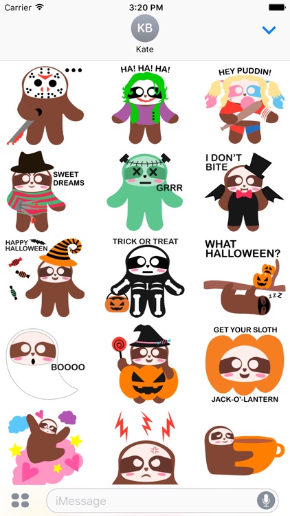 Sloth Halloween Domoji