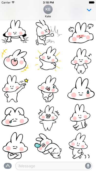Rabbit Animated Stickers screenshot 3