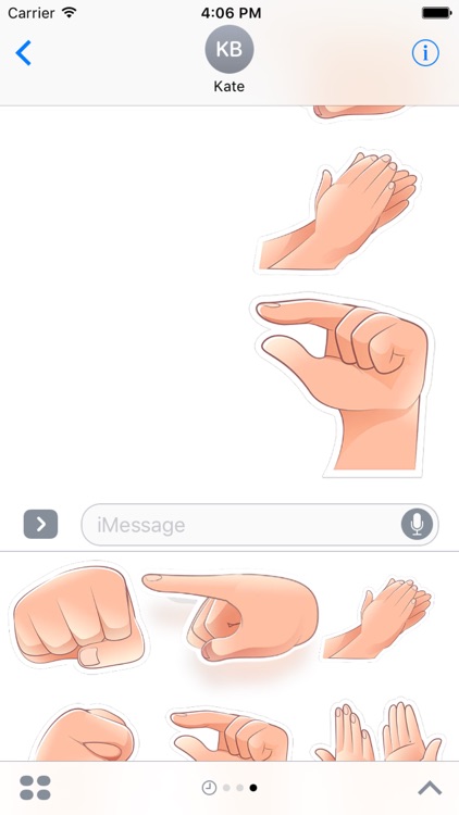 Hand Gesture Stickers iMessage Edition screenshot-3