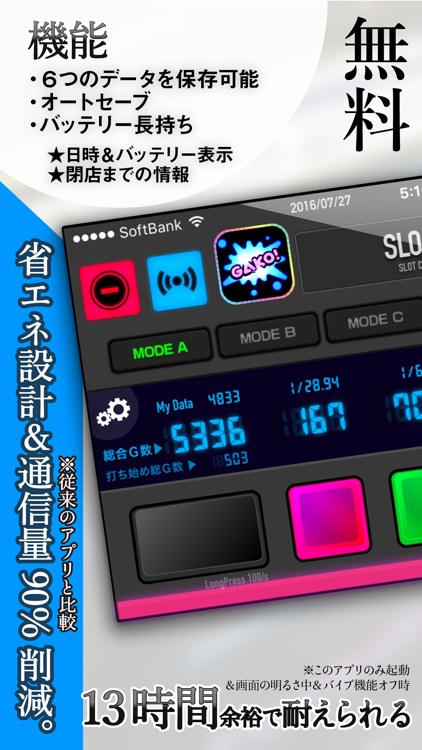 小役カウンター SLOPIT  無料 スロット パチスロ パチンコ 収支 小役 カウンター