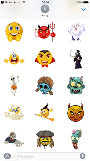 Halloween Stickers Pumpkin Monster Emojis(圖4)-速報App