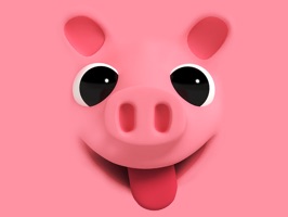 Rosa is a little pig that thinks she is a dog