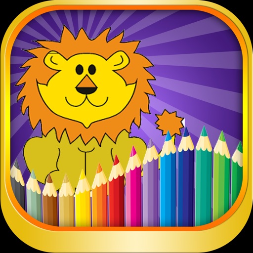 Cartoon Coloring Learning Book for kids iOS App
