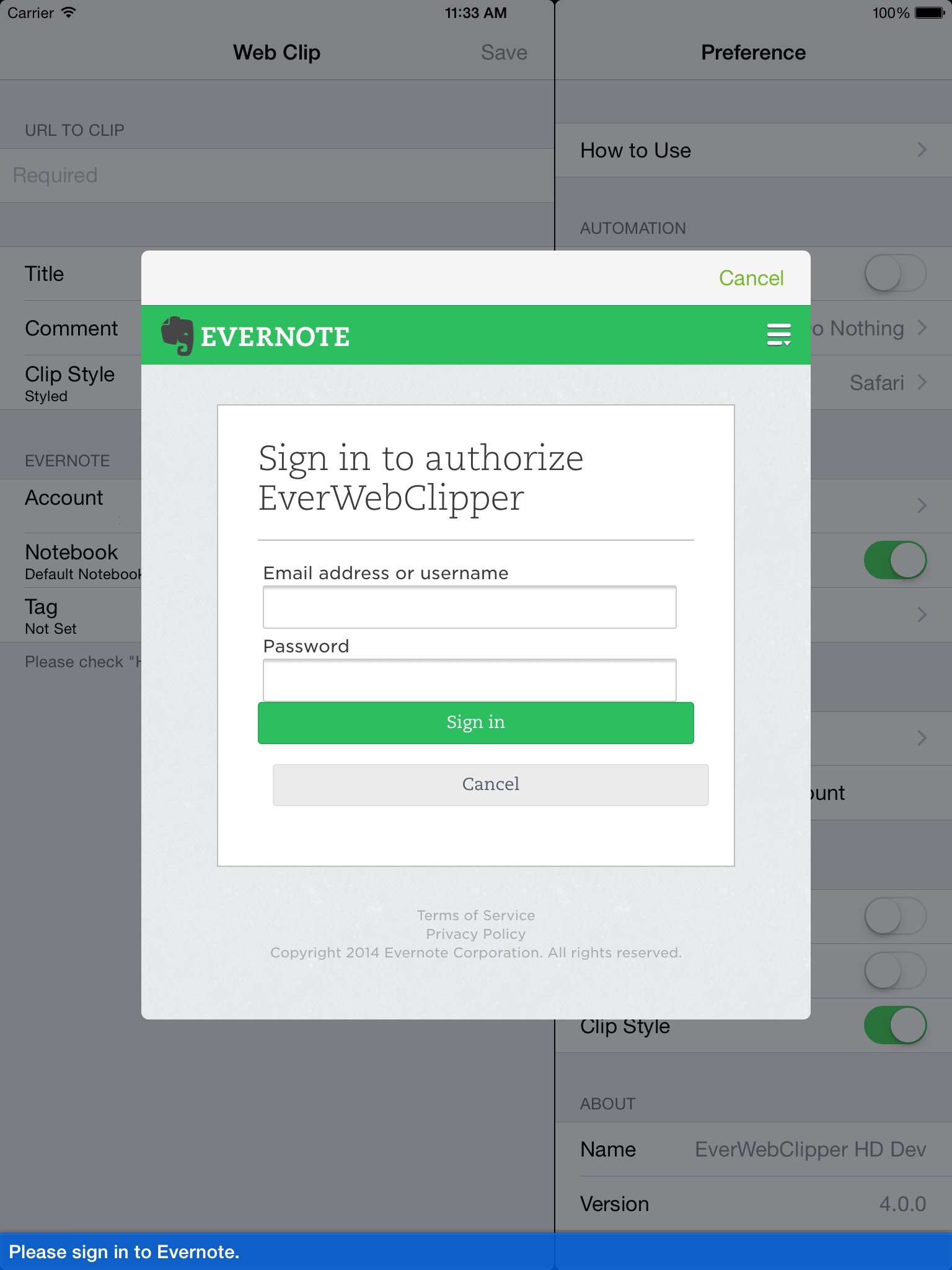 EverWebClipper HD for Evernote - Clip Web Pages screenshot 4