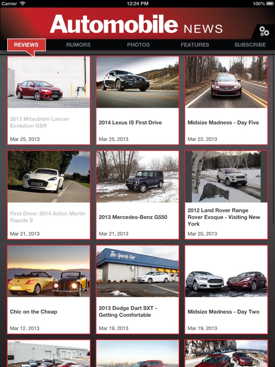 Automobile Magazine News for iPad