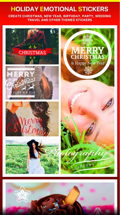 Typography Pro - Holiday Emotional Emoji Stickers