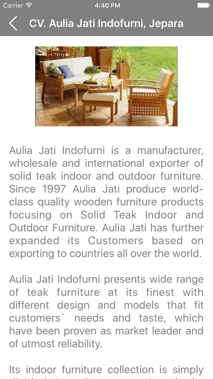 Indonesia Furnitures
