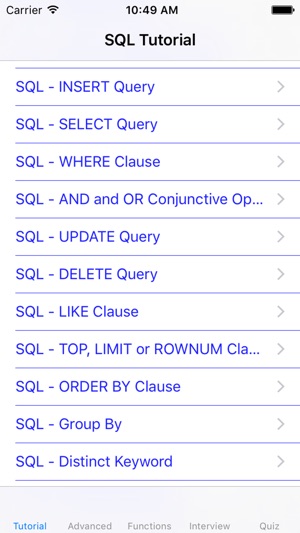 Learn SQL-tutorial|Advanced|Interview|Quiz|Manual(圖1)-速報App