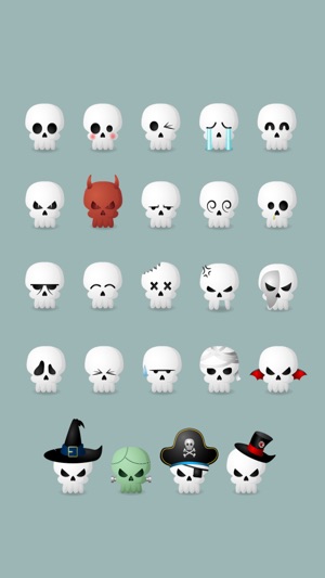 Skully Emoji Stickers(圖1)-速報App