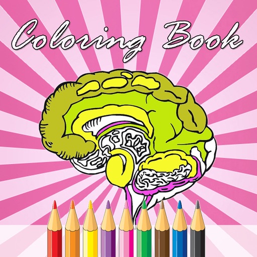 Atlas of Body Parts Anatomy Human Coloring Books icon