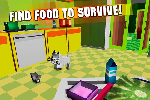 House Cat Simulator: Cube Varmint 3D screenshot 3