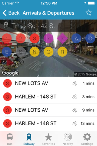 NY Subway & Bus - New York City (NYC) MTA Realtime Transit Tracker and Map screenshot 2