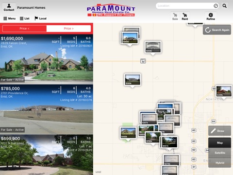 Paramount Homes Real Estate Co for iPad screenshot 2