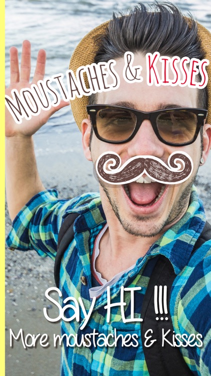 Moustaches & Kisses stickers! love your pictures