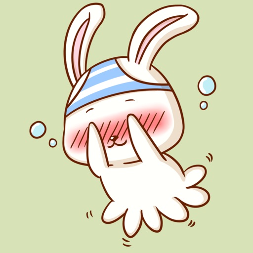 Pangci Rabbit with Funny Carrot − NHH Stickers icon